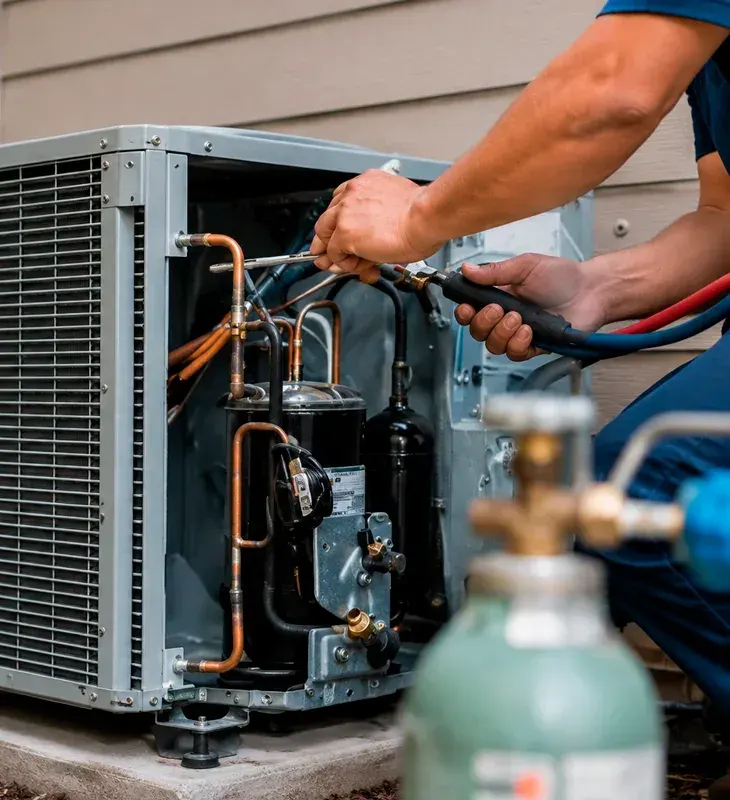AC repair and refrigerant service in Orange, CA