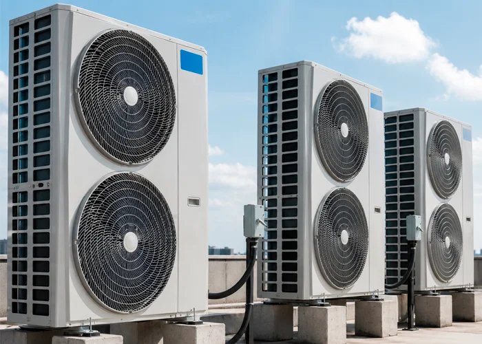 Commercial rooftop HVAC units installed and serviced by ARD Engineering Group in Los Angeles, CA.